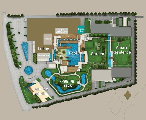 Resort Map - 아마리 후아 힌